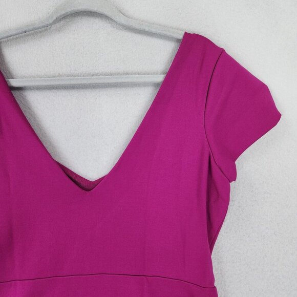 Urban Outfitters Dress Womens 12 Pink A Line Felite Maria Stretch Mini Casual - Picture 11 of 11